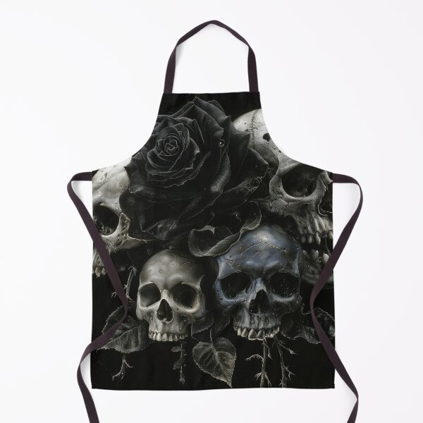 Item preview, Black Rose Requiem – Skulls in Bloom designed and sold by ArgentoArt.
