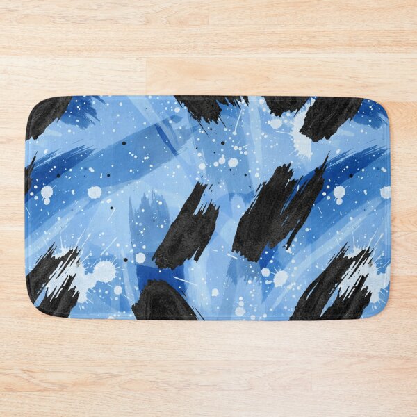 Item preview, Abstract Expressionist Brushstrokes | Blue Watercolor Pattern and Black Brushstrokes | Urban Artistic Streetwear designed and sold by DibuHumor.