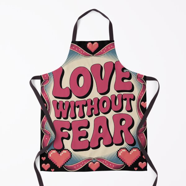 Item preview, Love Without Fear Pixel Heart HIV AIDS Awareness Support Design for World AIDS Day December 1 Bold Retro Style designed and sold by Self Love Studio.