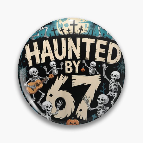 Item preview, Haunted by 67 Dancing Skeletons Graveyard Halloween Art designed and sold by DorikoKazan.