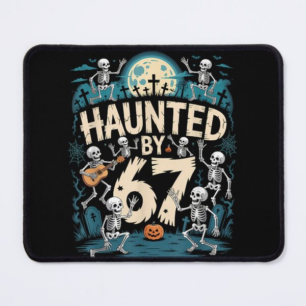 Item preview, Haunted by 67 Dancing Skeletons Graveyard Halloween Art designed and sold by DorikoKazan.