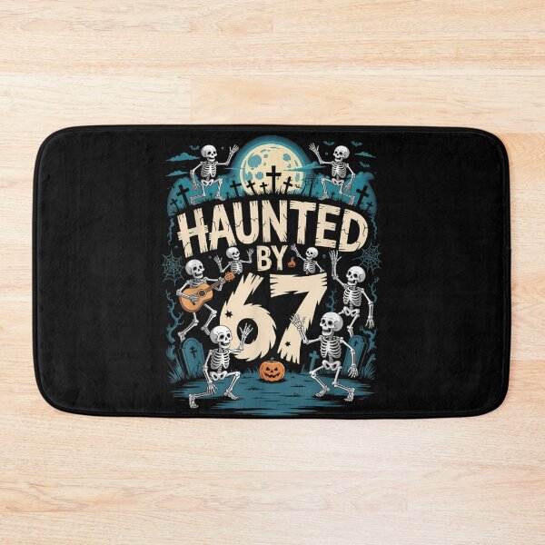 Item preview, Haunted by 67 Dancing Skeletons Graveyard Halloween Art designed and sold by DorikoKazan.