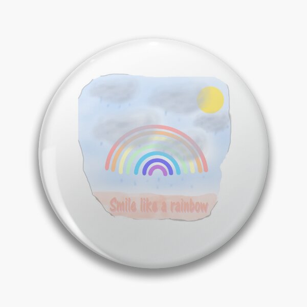Item preview, Bright Rainbow with Sun Smile Like a Rainbow for Positive Vibes designed and sold by Beautiful art store.