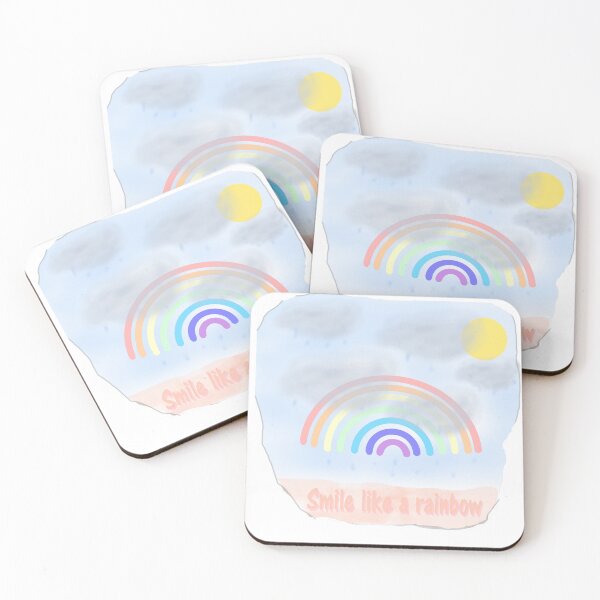 Item preview, Bright Rainbow with Sun Smile Like a Rainbow for Positive Vibes designed and sold by Beautiful art store.