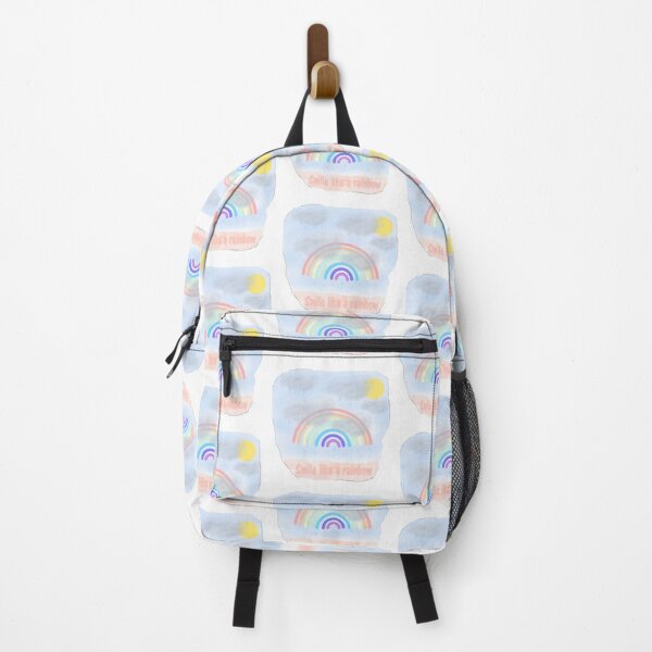 Item preview, Bright Rainbow with Sun Smile Like a Rainbow for Positive Vibes designed and sold by Beautiful art store.