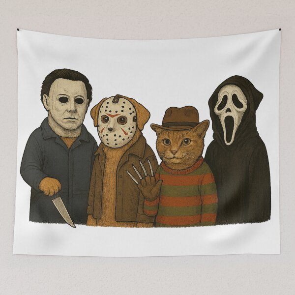 Item preview, Horror Hounds & a Killer Cat designed and sold by TheRealJoshD.