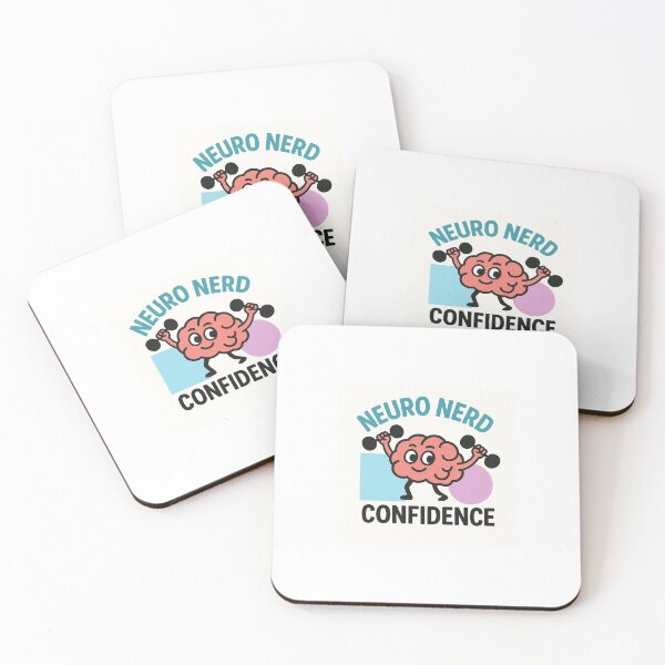 Item preview, “Neuro Nerd Confidence – Cute Brain Lifting Dumbbells” designed and sold by NeuroNerd-R-5.