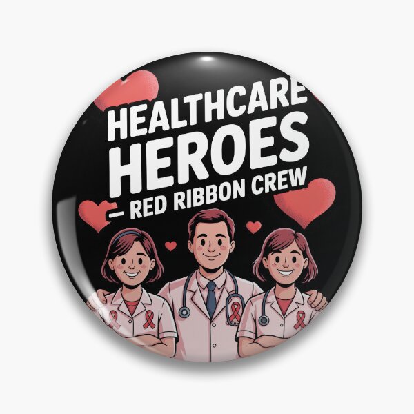 Item preview, Healthcare Heroes Red Ribbon Crew HIV AIDS Awareness Support Design for World AIDS Day December 1 Medical Staff Tribute designed and sold by Self Love Studio.