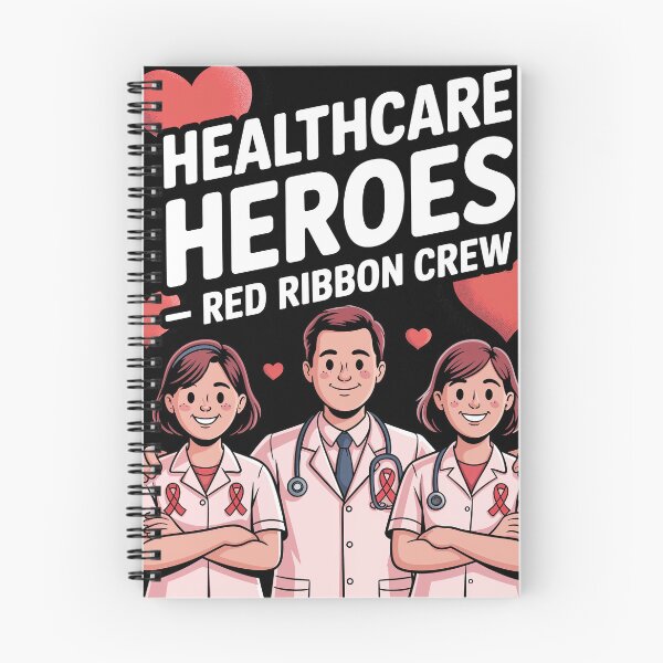Item preview, Healthcare Heroes Red Ribbon Crew HIV AIDS Awareness Support Design for World AIDS Day December 1 Medical Staff Tribute designed and sold by Self Love Studio.