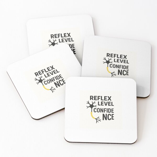 Item preview, "Reflex Level Confidence – Minimalist Neuron Typography Design” designed and sold by NeuroNerd-R-5.