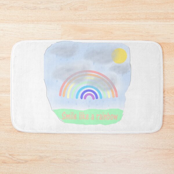 Item preview, Bright Rainbow with Sun Smile Like a Rainbow for Positive Vibes designed and sold by Beautiful art store.