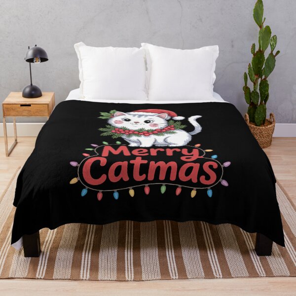 Item preview, Cute Cat Merry Catmas Christmas Cat Lovers Santa Pajama designed and sold by VENOM0RIOT.