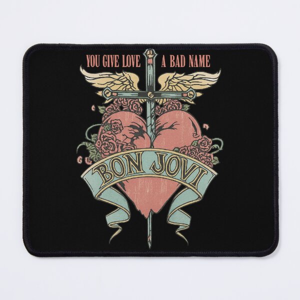 Item preview, Retro Floral Logo Bon Jovi designed and sold by riecounrare1984.