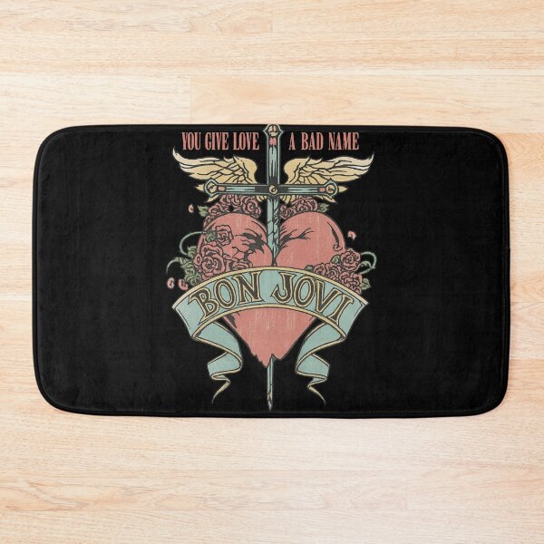 Item preview, Retro Floral Logo Bon Jovi designed and sold by riecounrare1984.