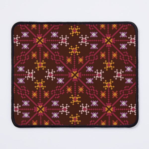 Item preview, Traditional Cross Stitch Pattern – Warm Folk Textile Design designed and sold by Dintheo.