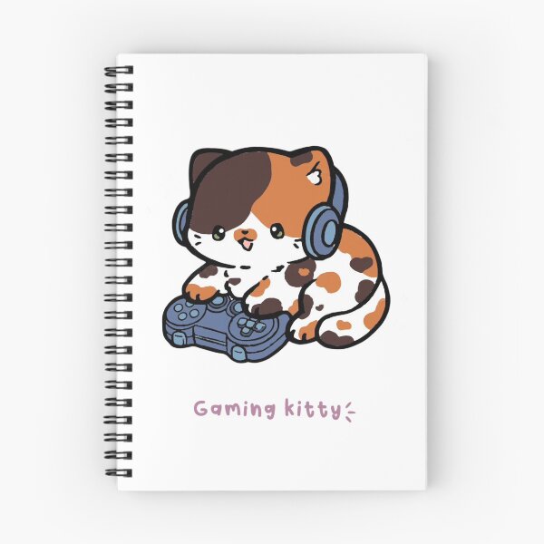 Item preview, Gaming Kitty With Headset And A Game Controller	 designed and sold by refugiauy.