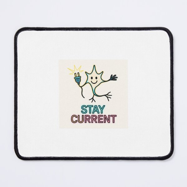 Item preview, “Stay Current – Neon Neuron Pop Art Design” designed and sold by NeuroNerd-R-5.