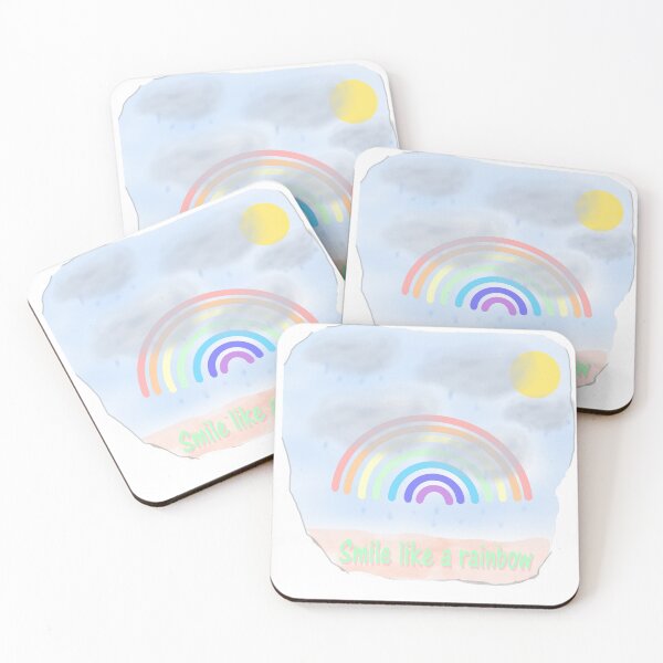 Item preview, Bright Rainbow with Sun Smile Like a Rainbow for Positive Vibes designed and sold by Beautiful art store.
