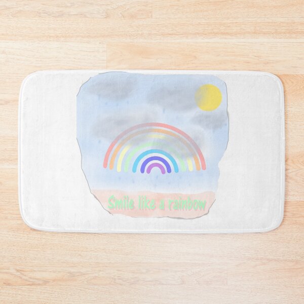 Item preview, Bright Rainbow with Sun Smile Like a Rainbow for Positive Vibes designed and sold by Beautiful art store.