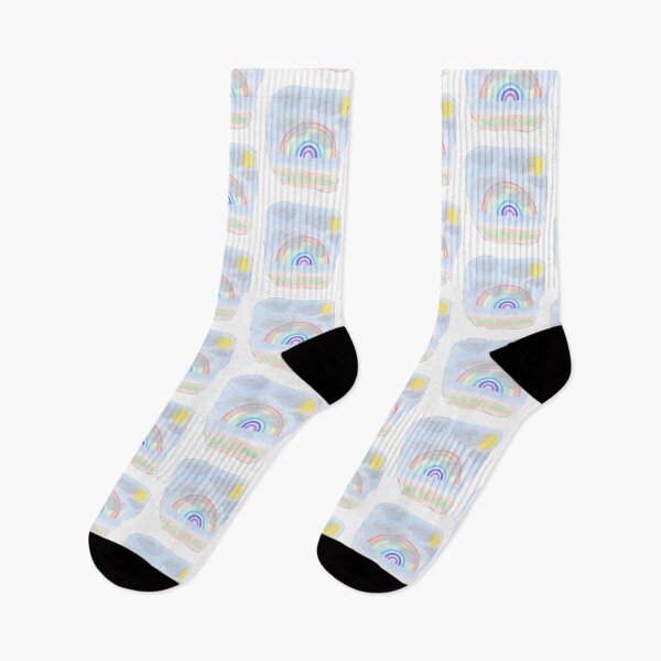 Item preview, Bright Rainbow with Sun Smile Like a Rainbow for Positive Vibes designed and sold by Beautiful art store.