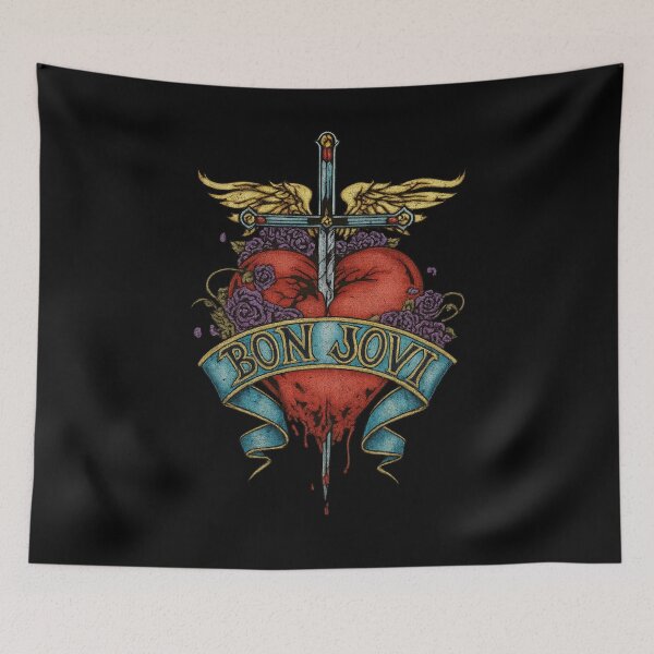 Item preview, Floral Logo Bon Jovi designed and sold by riecounrare1984.