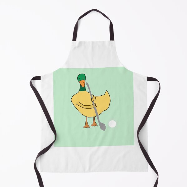 Item preview, Playful Yellow Duck Playing Golf – Cute Animal Sports Scene designed and sold by Beautiful art store.