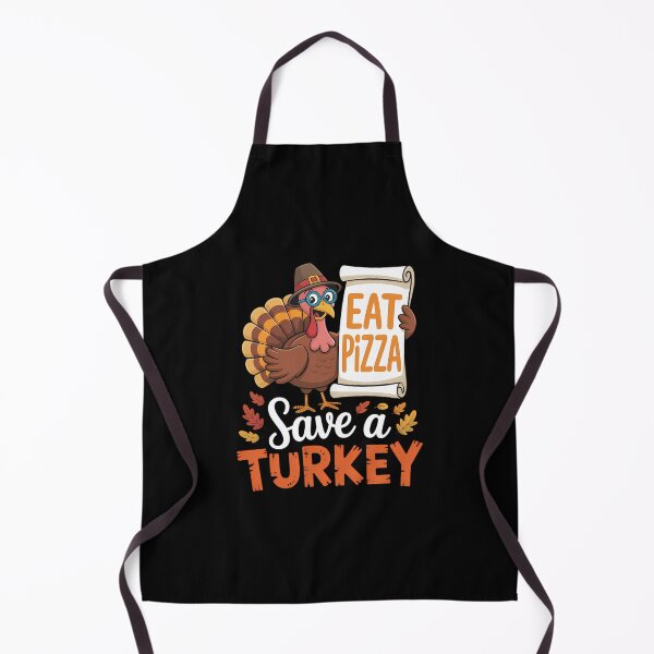 Item preview, Funny Thanksgiving Save A Turkey Eat Pizza designed and sold by brynatshop.