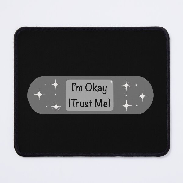 Item preview, I’m Okay Gray Band-aid designed and sold by Bummer-Bear.