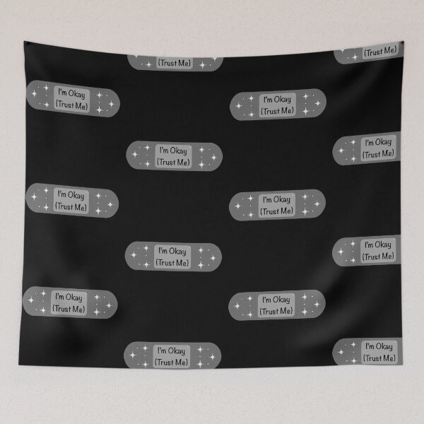 Item preview, I’m Okay Gray Band-aid designed and sold by Bummer-Bear.