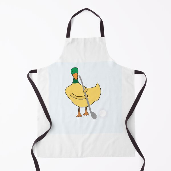Item preview, Playful Yellow Duck Playing Golf – Cute Animal Sports Scene designed and sold by Beautiful art store.