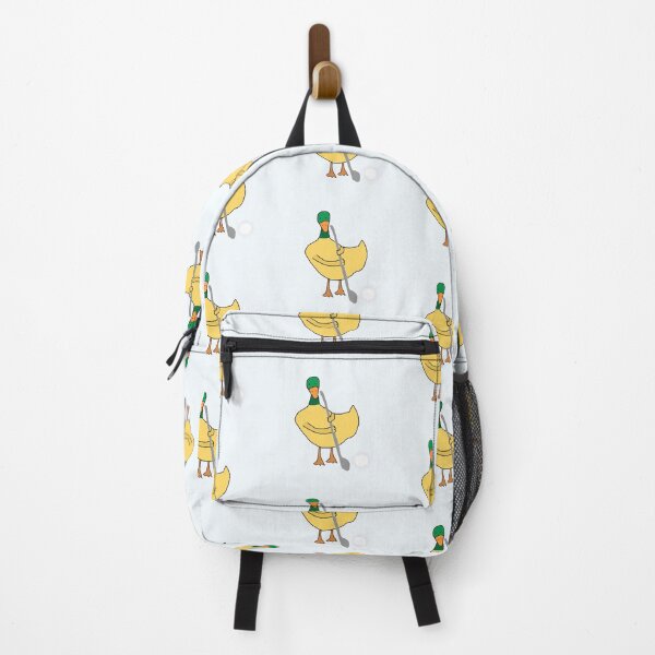 Item preview, Playful Yellow Duck Playing Golf – Cute Animal Sports Scene designed and sold by Beautiful art store.