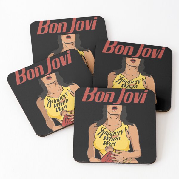 Item preview, Slippery When Wet Illustration Bon Jovi designed and sold by riecounrare1984.