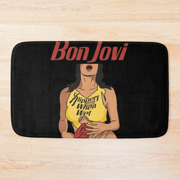 Item preview, Slippery When Wet Illustration Bon Jovi designed and sold by riecounrare1984.