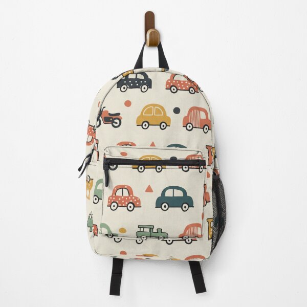 Item preview, Kids Boho Doodle Vehicles | Scandinavian Car Boat Plane Pattern | Baby Boys Earth Tone Design designed and sold by DibuHumor.