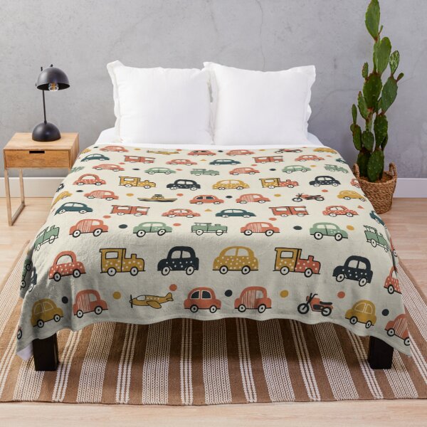 Item preview, Kids Boho Doodle Vehicles | Scandinavian Car Boat Plane Pattern | Baby Boys Earth Tone Design designed and sold by DibuHumor.