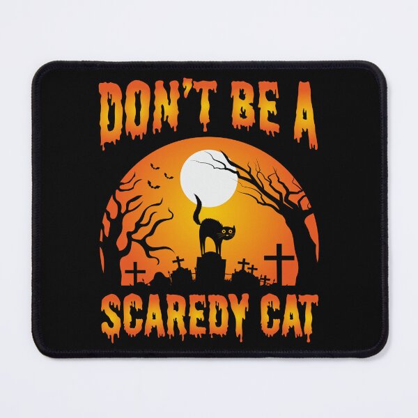 Item preview, Don't Be a Scaredy Cat – Funny Vintage Halloween designed and sold by MursalinDesigns.
