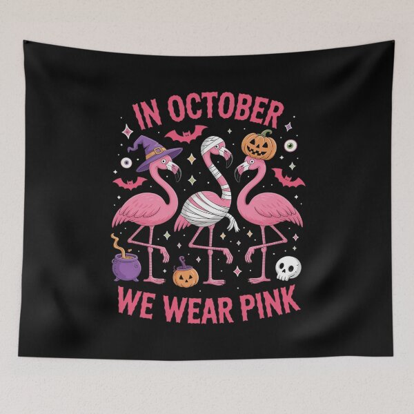 Item preview, Flamingo Breast Cancer Awareness Halloween Funny designed and sold by HaileyRobel.