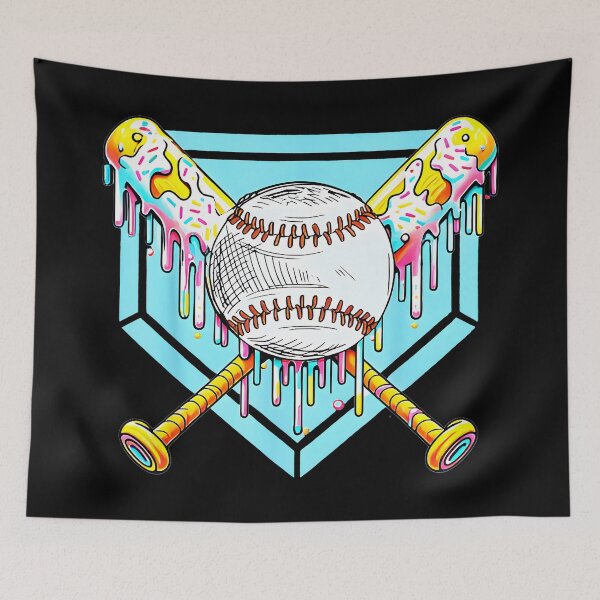 Item preview, Baseball Dripping Ice Cream Drip Youth Boys Baseball designed and sold by miaa-artistshop.