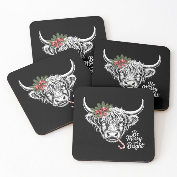 Item preview, Cow Christmas , Merry Christmas Heifers Highland Cow Farm Christmas designed and sold by brynatshop.