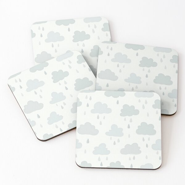 Item preview, Cute Hand-Drawn Rainy Clouds: A Gentle Nursery Pattern designed and sold by RudArtAI.