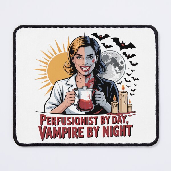 Item preview, Halloween Perfusionist – Vampire by Night Spooky Funny Medical Design designed and sold by CrunchyGoats.