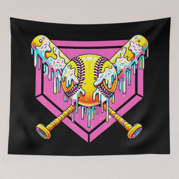Item preview, Baseball Dripping Ice Cream Drip Youth Boys Baseball designed and sold by miaa-artistshop.