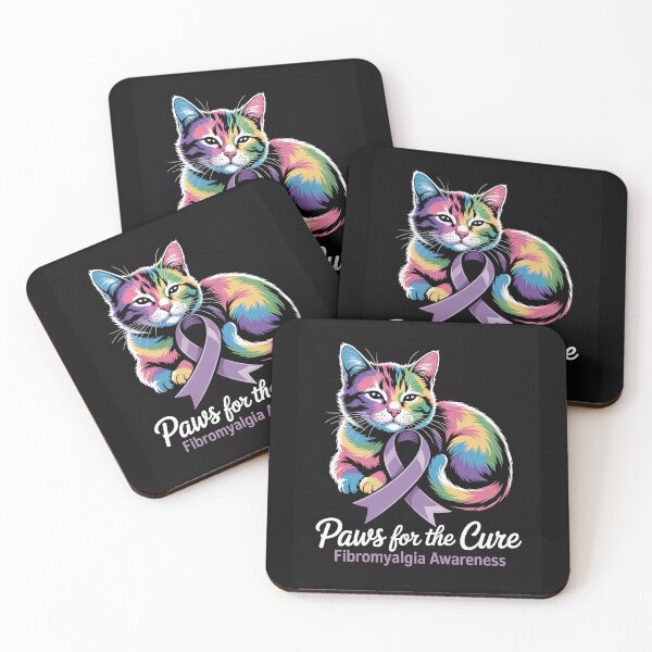 Item preview, Fibromyalgia Awareness Cat Cute Support 1 designed and sold by DrewLeuschke.