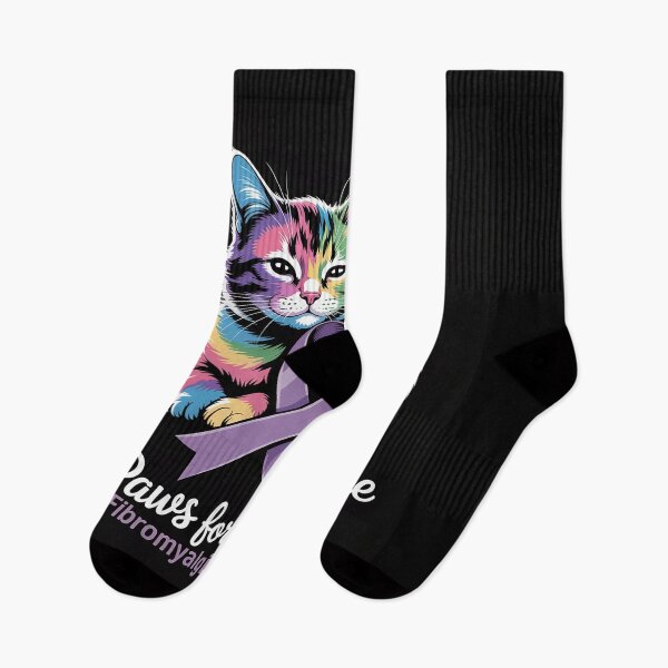 Item preview, Fibromyalgia Awareness Cat Cute Support 1 designed and sold by DrewLeuschke.