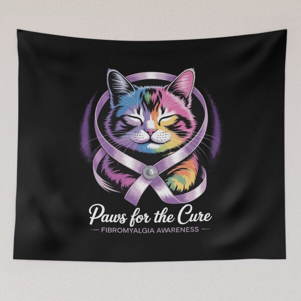 Item preview, Fibromyalgia Awareness Cat Cute Support designed and sold by MinaReinger.