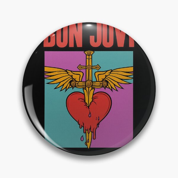 Item preview, Distressed Logo Bon Jovi designed and sold by riecounrare1984.