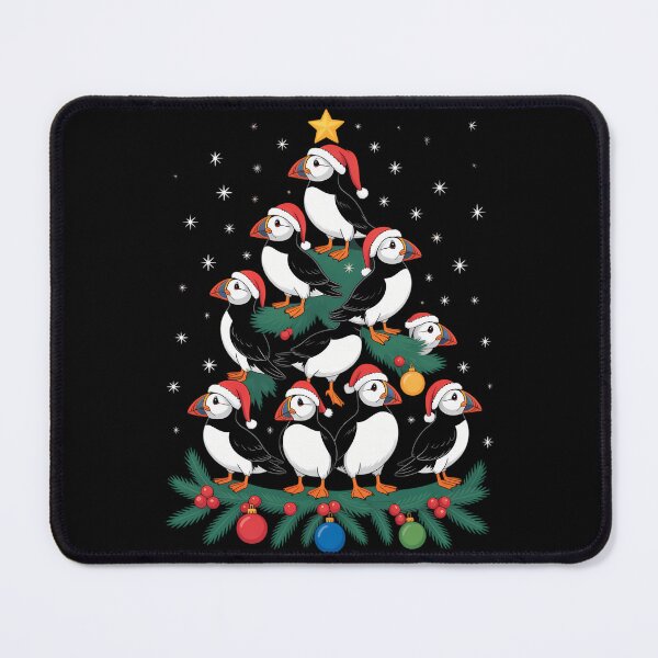 Item preview, Puffin Bird Xmas Tree Gift Santa Hat Puffin Christmas designed and sold by PeteHomenick.