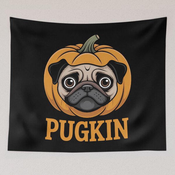 Item preview, Pugkin Pug Pumpkin Halloween Thanksgiving Men Women Dog designed and sold by PeteHomenick.