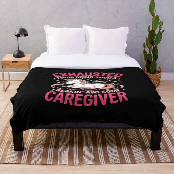 Item preview, Exhausted From Being Awesome Caregiver - Caregiving Carer designed and sold by HaileyRobel.