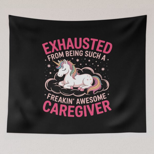 Item preview, Exhausted From Being Awesome Caregiver - Caregiving Carer designed and sold by HaileyRobel.